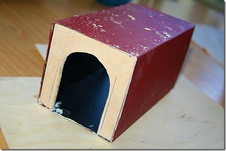 handmade train tunnel