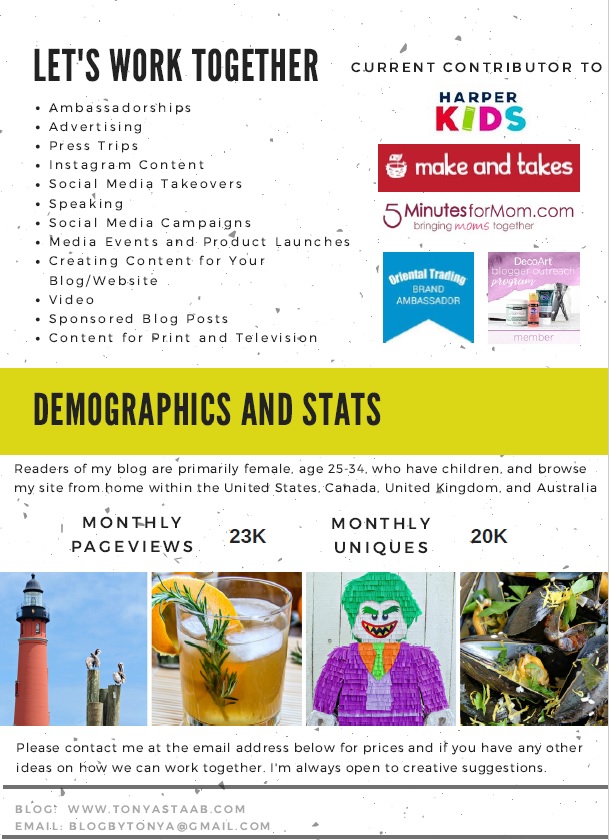Media Kit demographics and stats