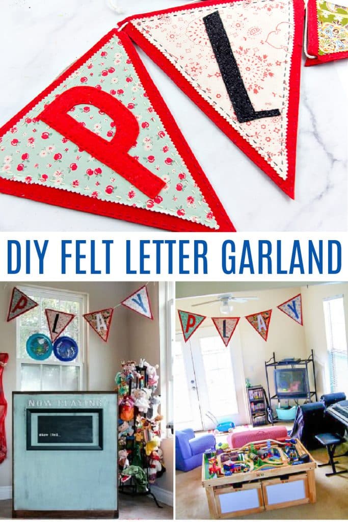 diy felt letter garland pinterest