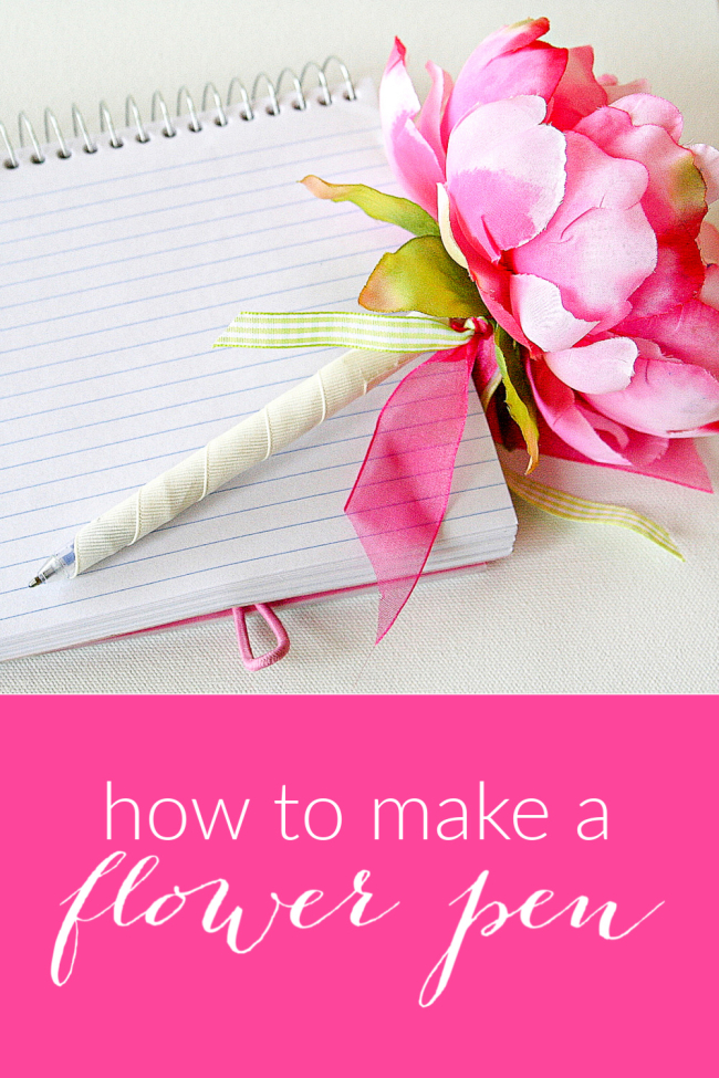 How to make a flower pen