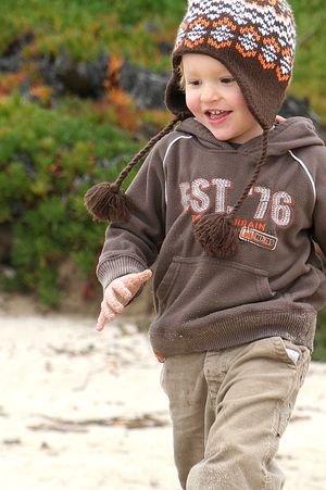 Carmel beach for kids