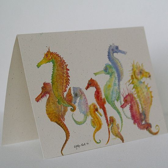 Seahorse Greeting Card