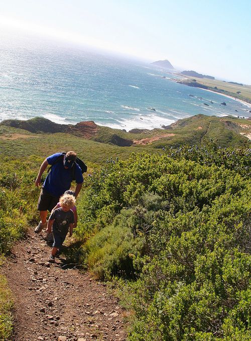 Hiking Andrew Molera State Park with kids