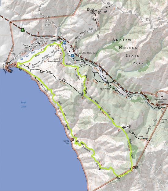 Andrew Molera State Park HikingMap