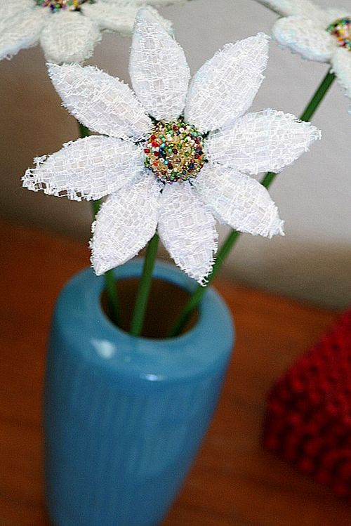 handmade lace flowers