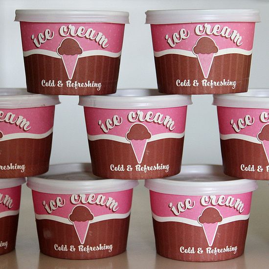 ice cream tubs
