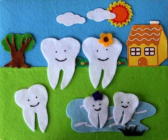 Tooth Family Felt Creation