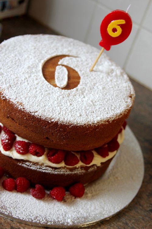 Raspberry Vanilla Swirl Cake