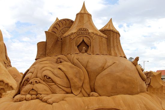 Flea Circus Sand Sculpture