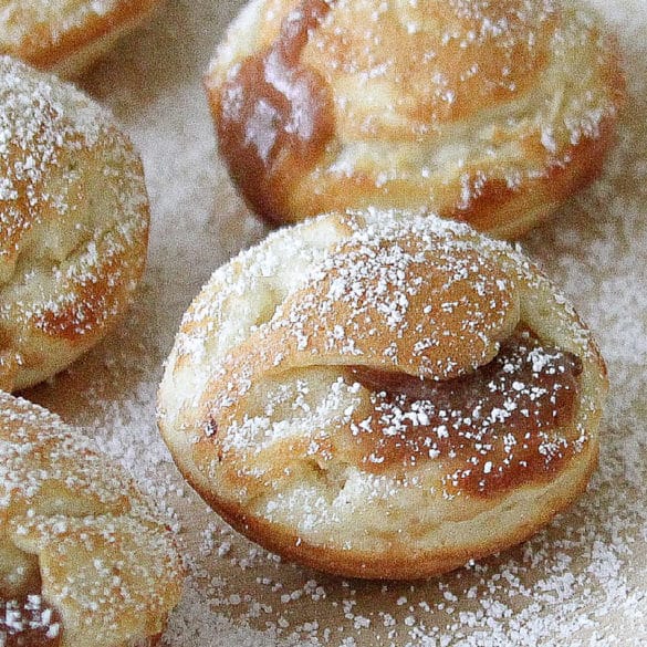 ebelskiver chocolate filled pancakes