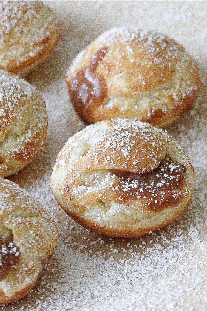 ebelskiver chocolate filled pancakes