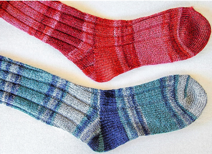 turn long socks into leg warmers for kids