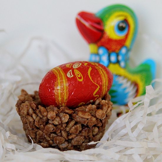 Chocolate Crackle Nests