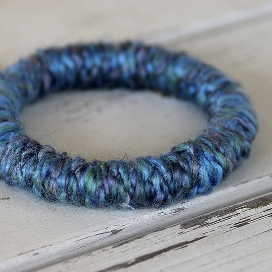 Handmade Yarn Bangle