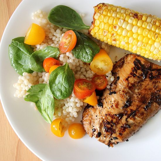 Grilled Salmon and Couscous Salad