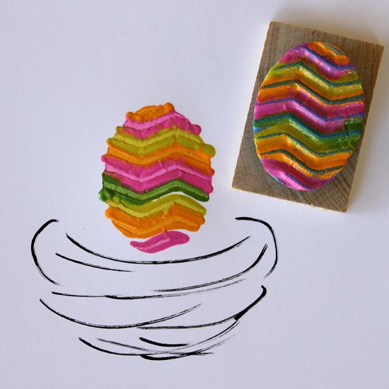 Easter Egg Painted Stamp