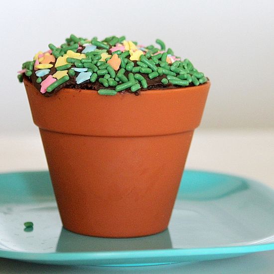 flower pot cupcakes