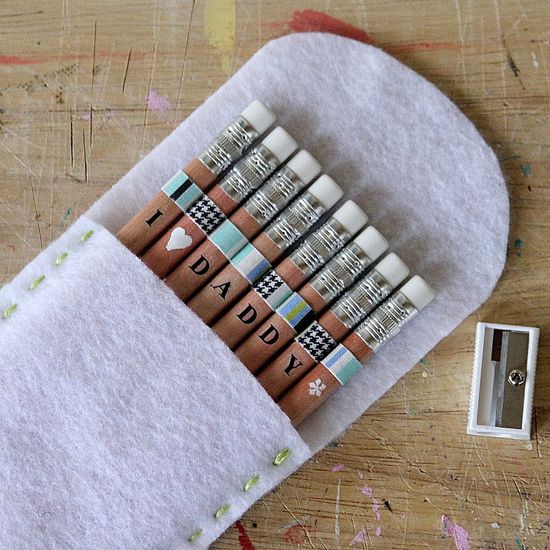 personalized pencils and pouch