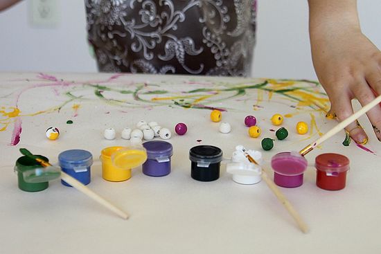 handpainted beads