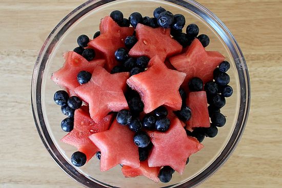 Blueberry and watermelon salad