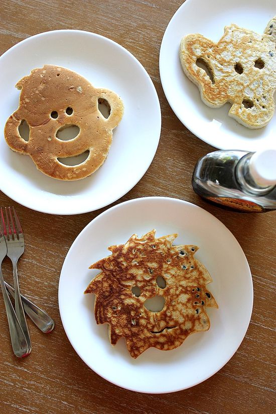 jungle animal pancakes