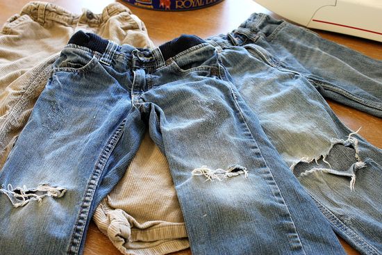 boys jeans to shorts