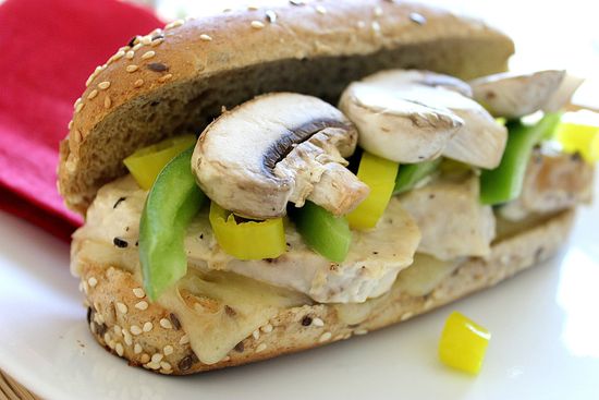 Chicken alfredo sub