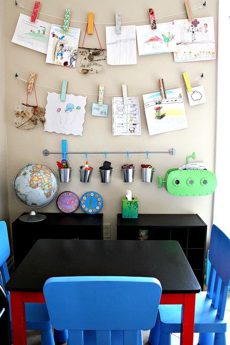 How to set up an art and homework station for kids