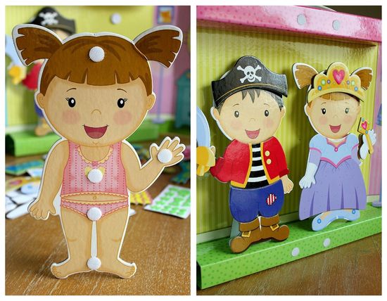 Princess and Pirate Paper Dolls