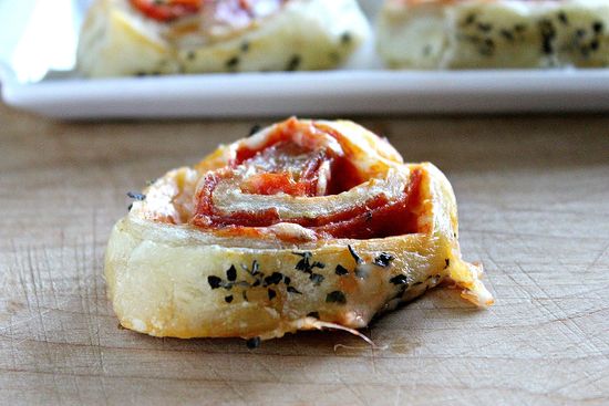 Puff Pastry Pizza Rolls