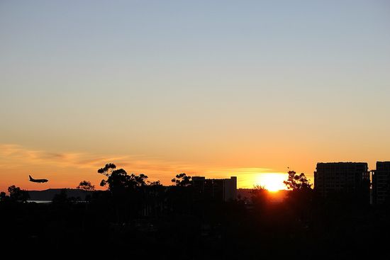 San Diego at sunset