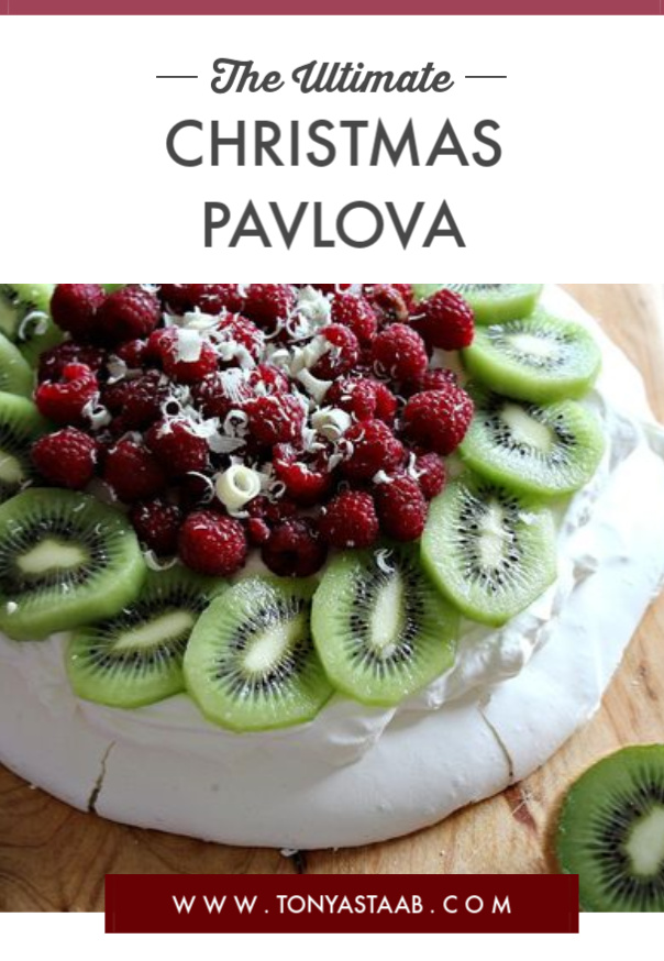 An easy Christmas Pavlova