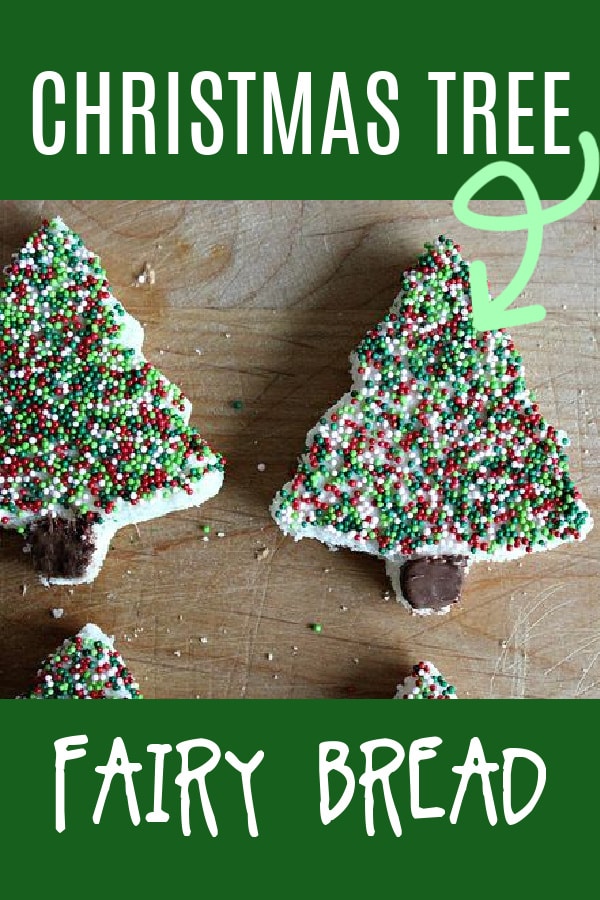 christmas tree fairy bread party food pinterest