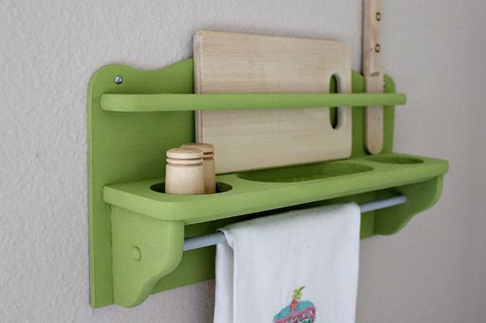 bathroom towel rack makeover