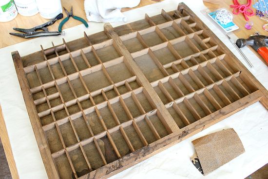 Typeset tray