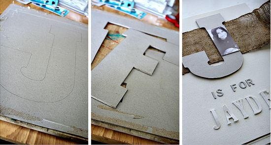 chipboard letters