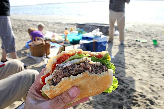 beach grilling