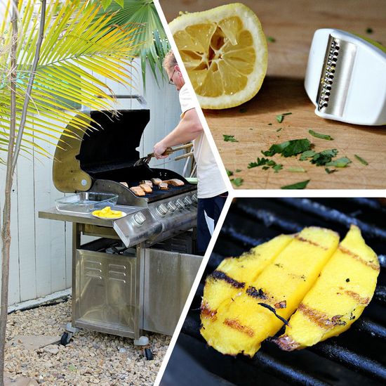 Grilled mango