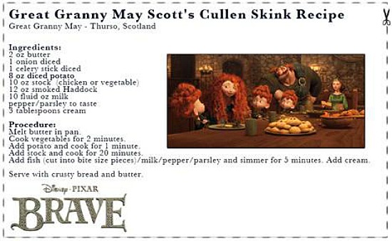 BRAVE Great Granny May Scotts cullen skink recipe