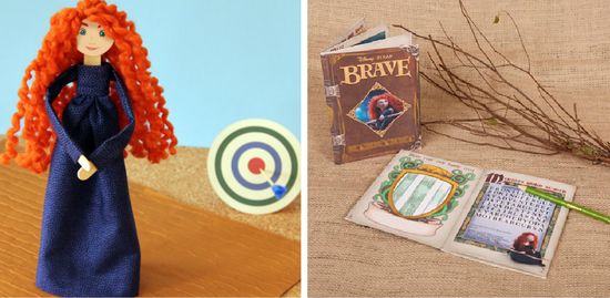 BRAVE activity book and doll