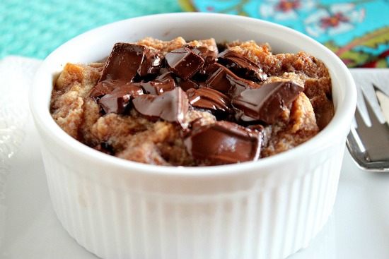 Chocolate bread pudding