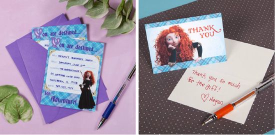 BRAVE party stationery