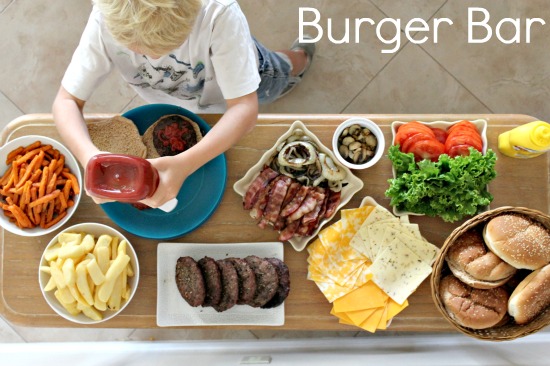 burger bar at home