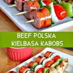 beef polska kielbasa kabobs
