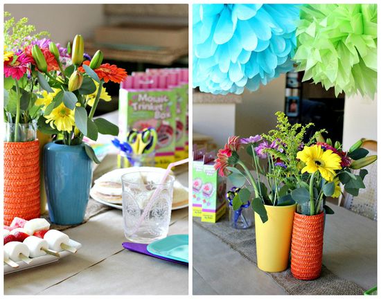 Colorful table setting