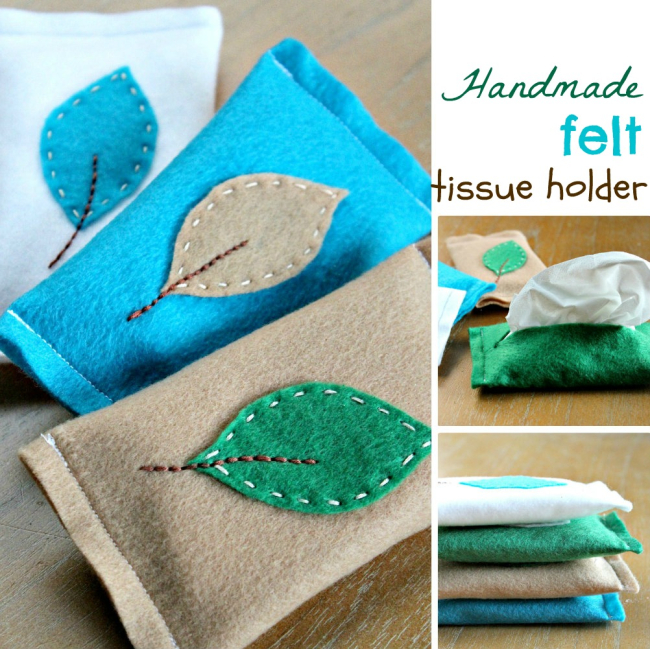 Felt tissue holder