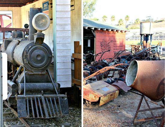 Antique gas and steam engine museum vista