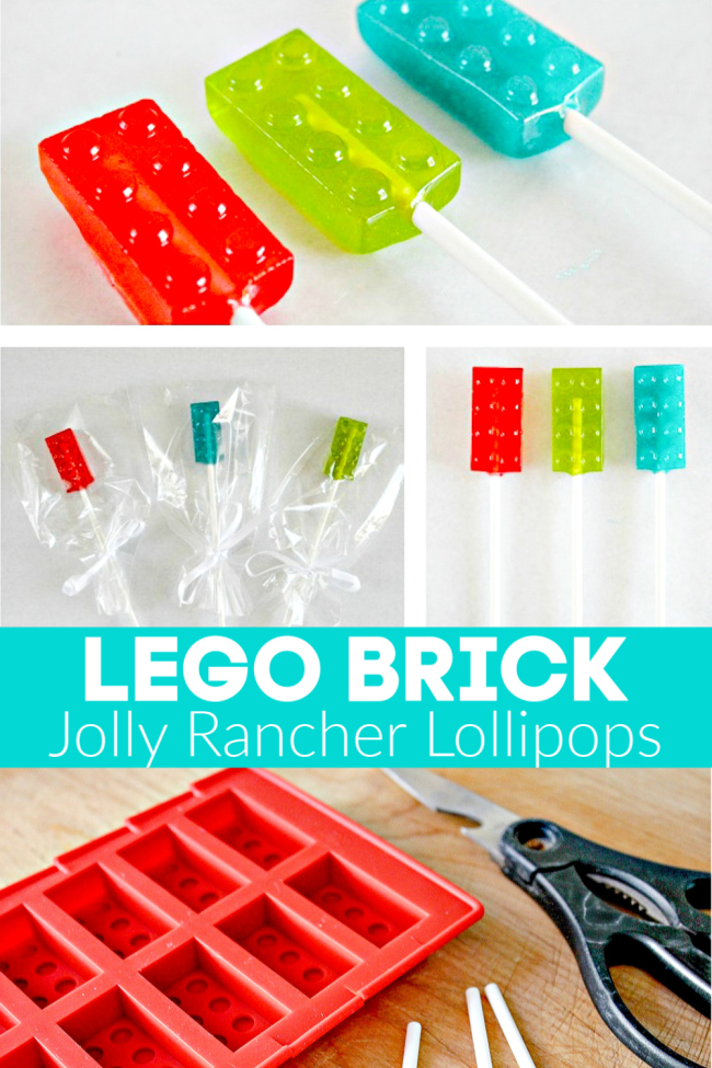 How to make homemade LEGO brick Jolly Rancher lollipops