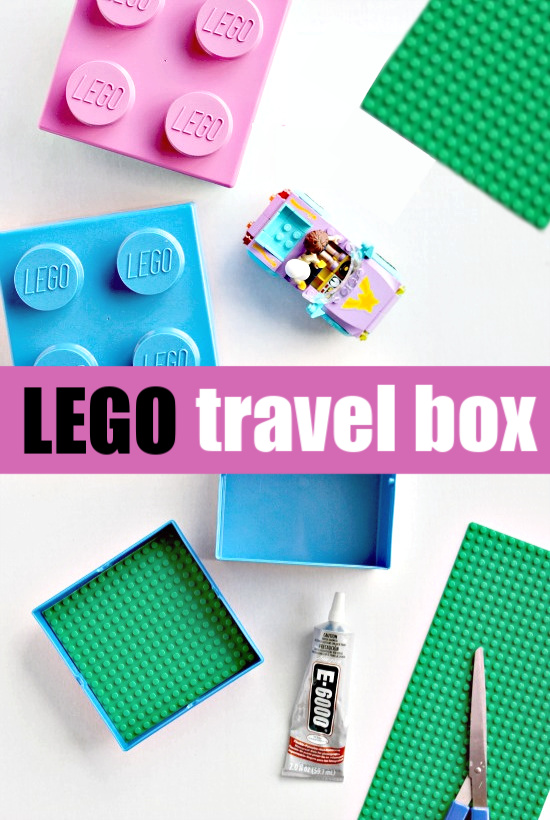 How to make a LEGO travel box for road and airplane trips