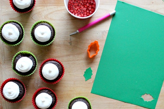 Christmas cupcakes